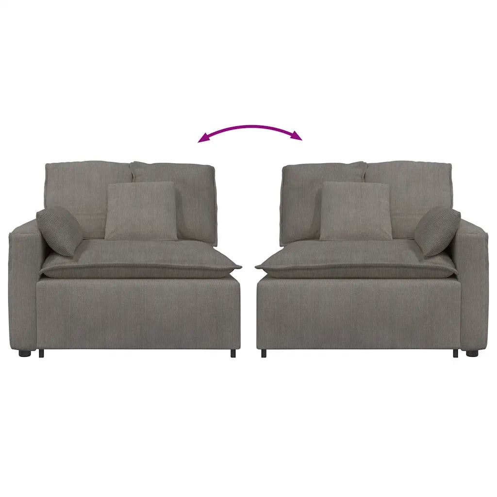 Modulo Terminale Bracciolo Divano Modulare con Cuscini 100 cm CFW8487387