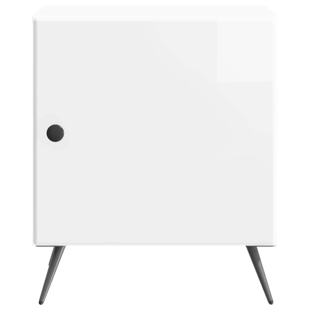 Armadio da Notte Bianco Lucido 43 x 34,5 x 50 cm 895493