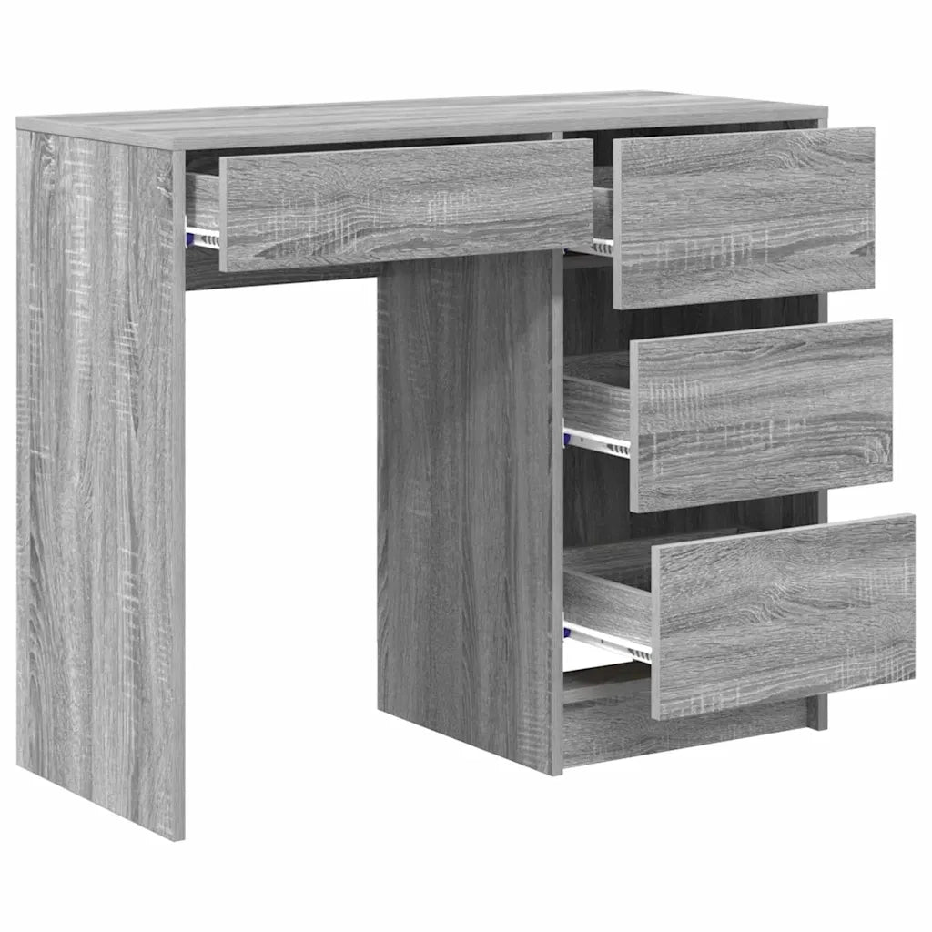 Scrivania Grigio Sonoma 90 x 37.5 x 75 cm Legno multistrato 869495