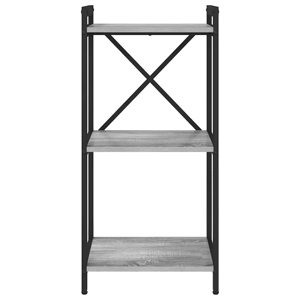 vidaXL Libreria Grigio sonoma 40 x 30 x 83 cm Legno multistrato