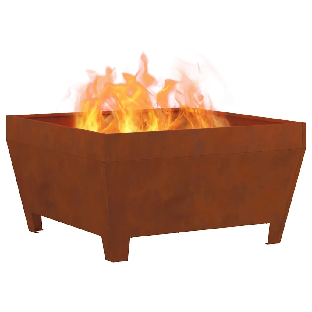Focolare-Stufa-Camino Marrone 80 x 80 x 43 cm Acciaio