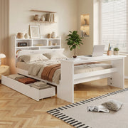 letto singolo legno bianco 140x200 cm