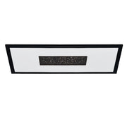 Plafoniera Contemporanea Marmorata Alluminio Nero Luce Led Integrato 17W