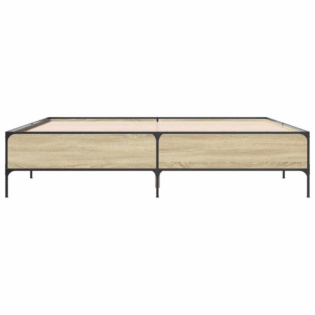Giroletto Rovere Sonoma 180x200 cm in Legno Multistrato Metallo 3279783