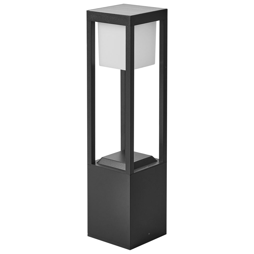 Lampada dissuasore da giardino a LED per vialetti da 60 cm in alluminio nero stile moderno