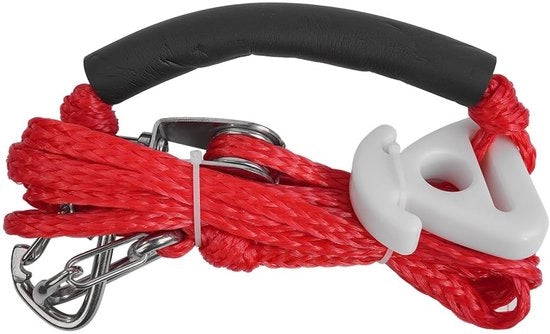 Trek harnas 3,6 m - Duurzaam - Adatto a 1-3 ciclisti - Progettato per essere robusto - Materiali resistenti - Massima resistenza al traino 0,5 ton - Cavo di traino