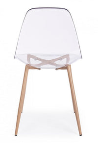 Set 4 Sedie 53x46x82 cm in Policarbonato Trasparente