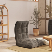 Sedia da Pavimento Pieghevole Grigio Scuro in Tessutocod mxl 70565