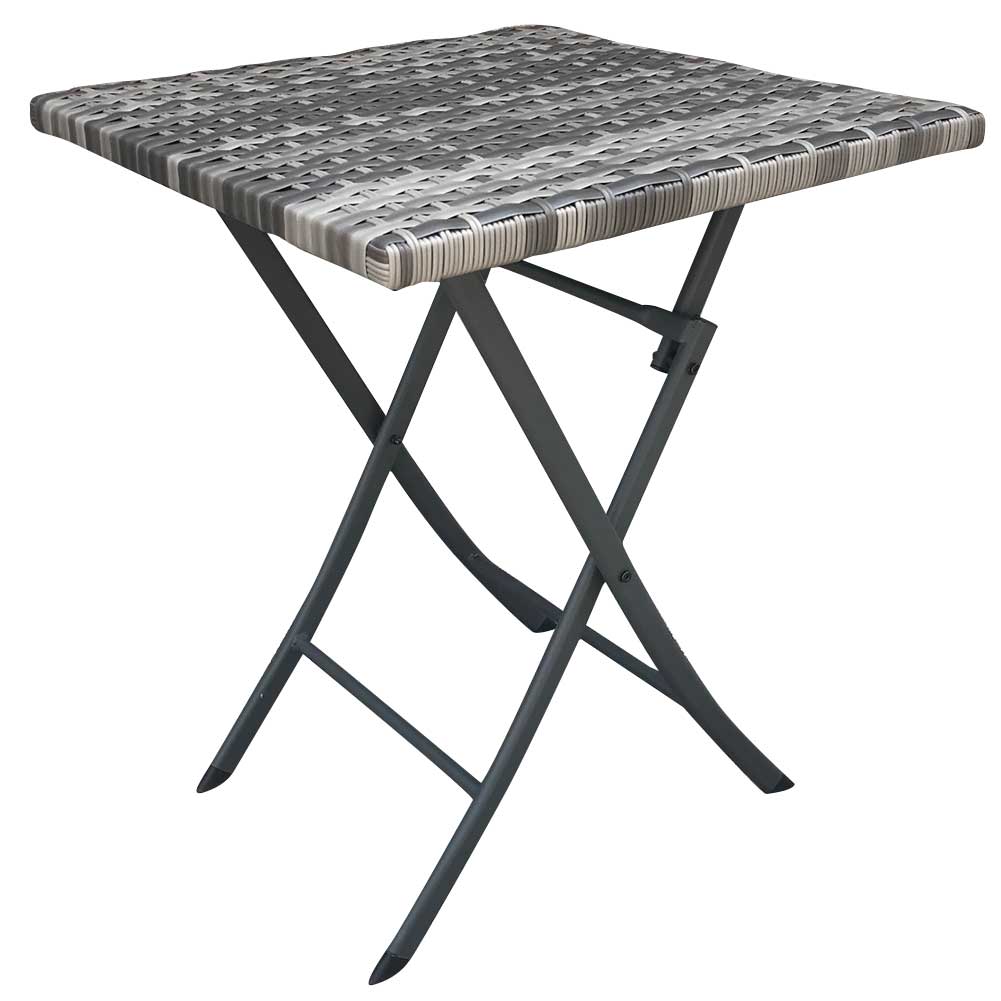 Set Pieghevole Tavole e Sedie Arredo Giardino Simil rattan x Esterno Polyrattan