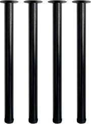 Tavole regolabili - set di 4 gambe per mobili da ufficio domestico - gambe in metallo (70 cm nero)