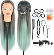 Capelli Finte per Pratica della Parruccia - Capo di Pratica con Capelli Finti - Capo di Pratica con Capelli Realistici - Capelli Reali - Capo di Pratica