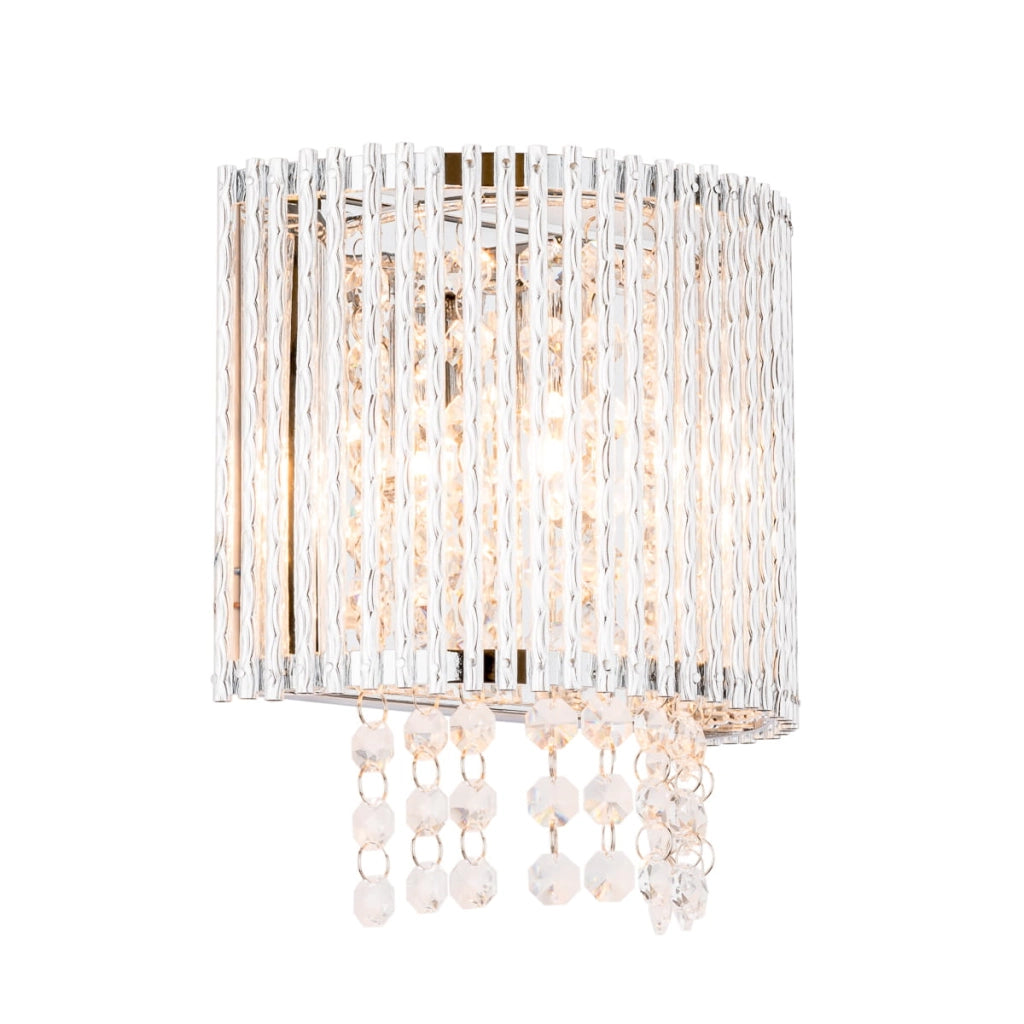 Applique glamour cristallo cromo Italux Anabella G9
