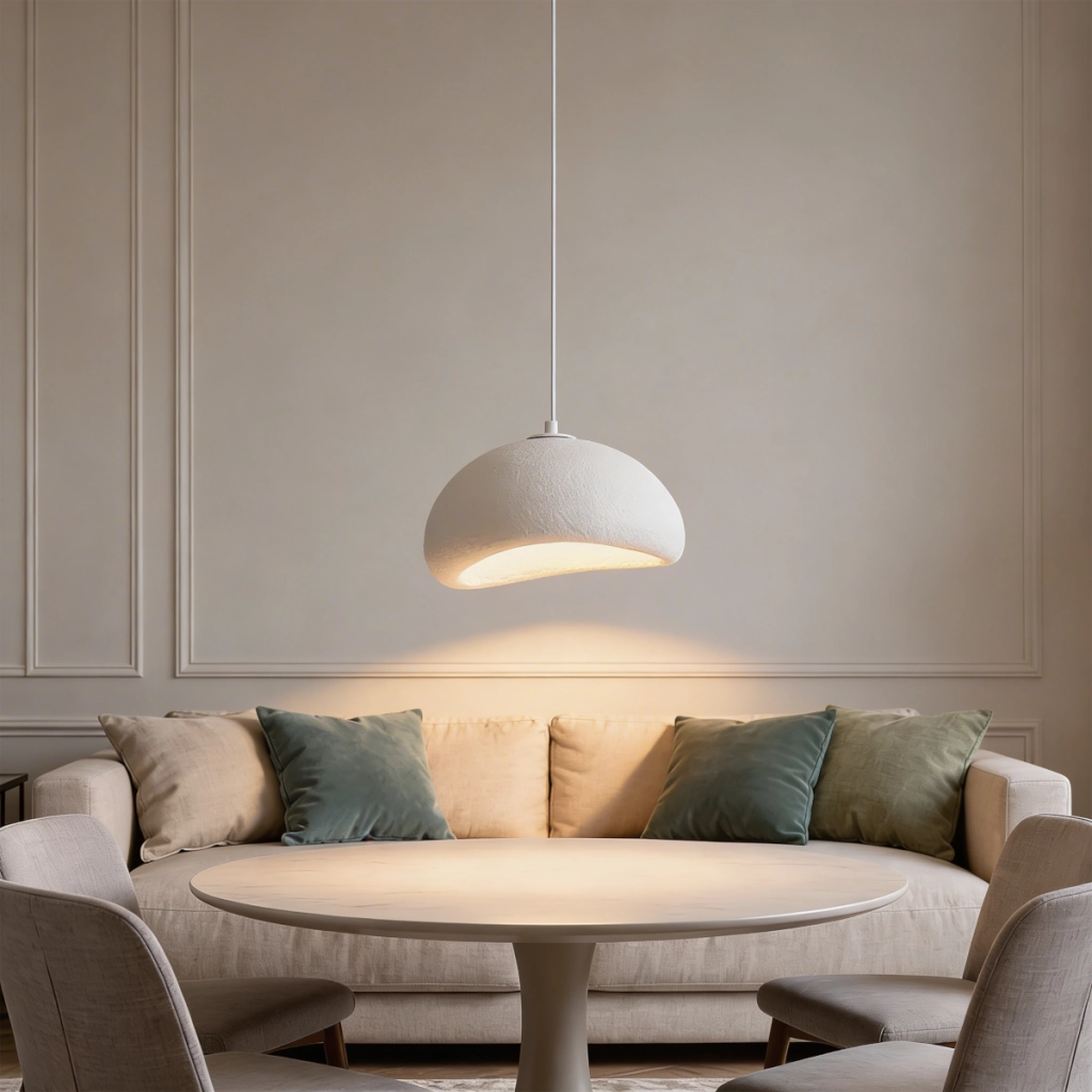 Lampada sospesa NUBE moderna bianca 1xGX53 Ø20 cm