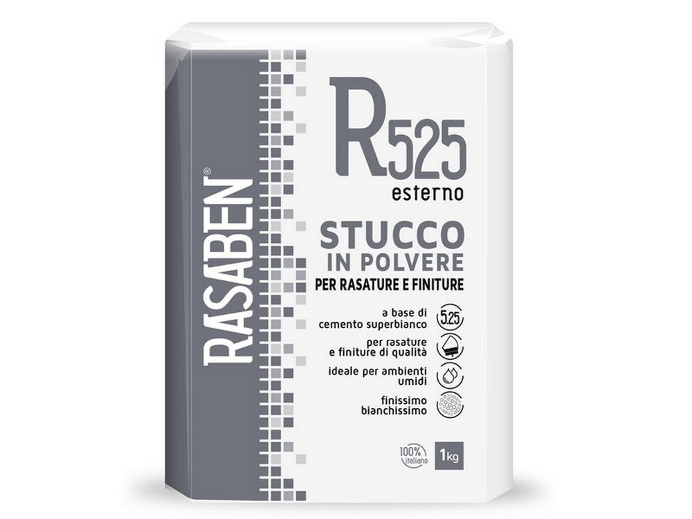 stucco in polvere per esterni r525 kg. 1 cod:ferx.vit46226