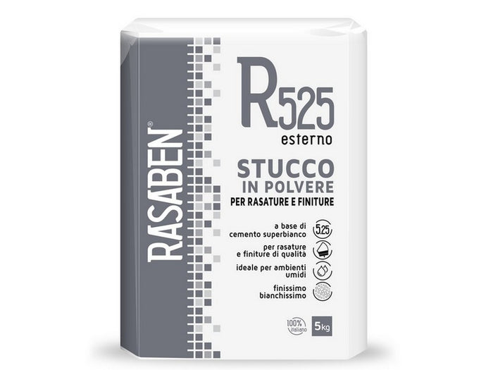 stucco in polvere per esterni r525 kg. 5 cod:ferx.vit46227