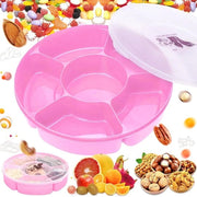 Snack Contenitore con Coperchio per Noci, Dolci e Frutta Seca - Rosa