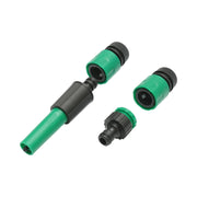 Ugello di irrigazione regolabile con connettori 1/2 e adattatore 1/2-3/4 per tubo da giardino