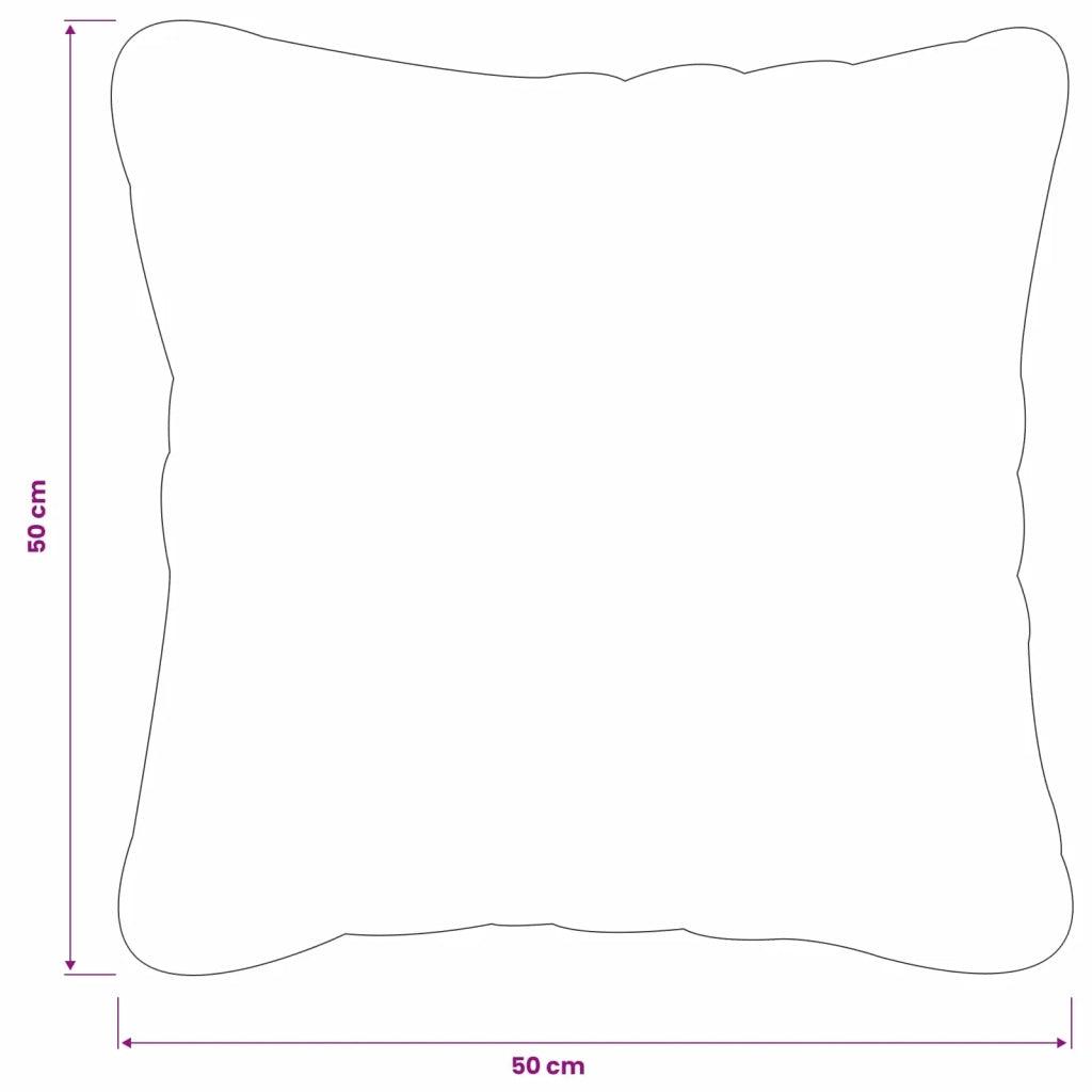 Federa 2 pz HEERLEN Tortora 50 x 50 cm Poliestere 911020