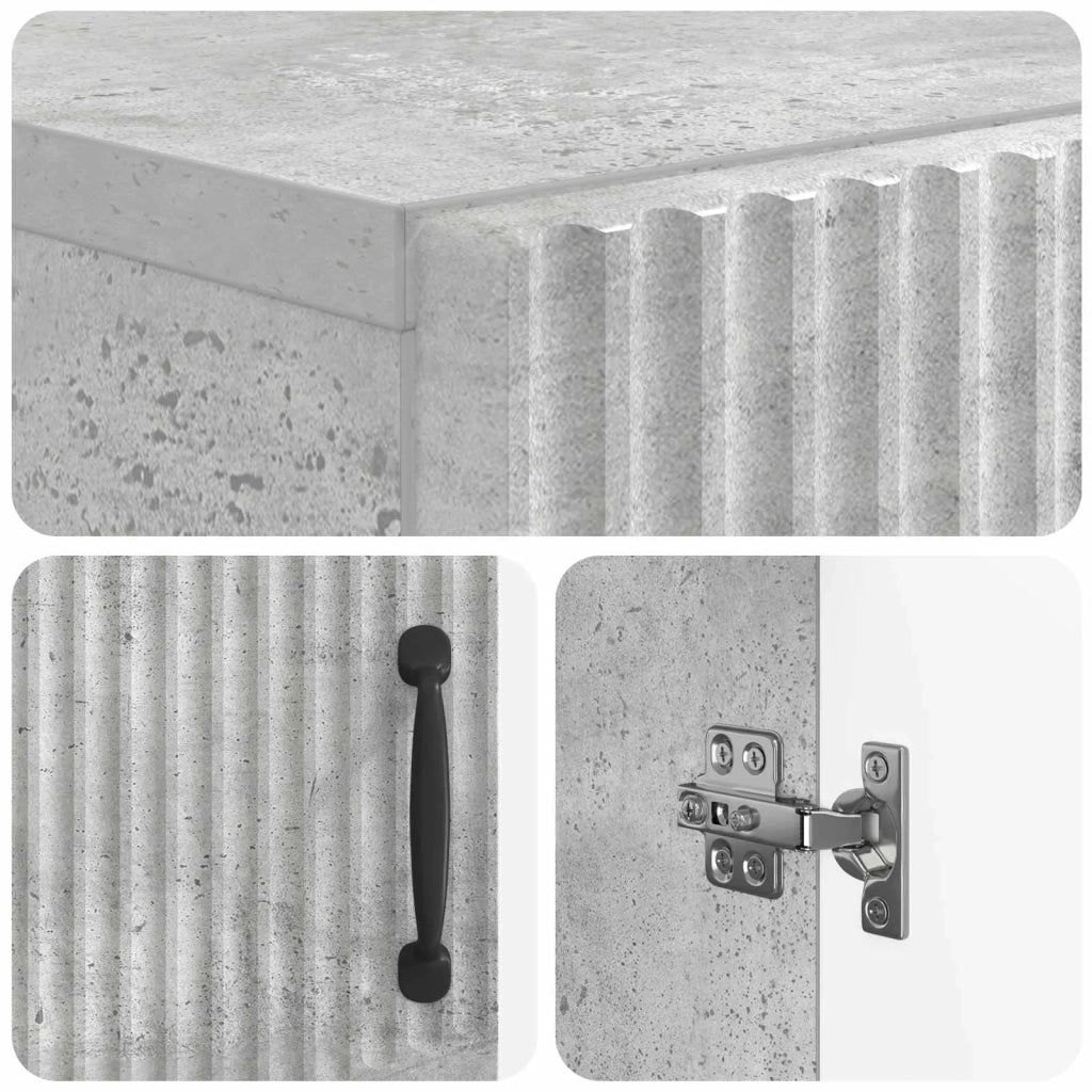 Mobile per scarpe HOORN 59,5 x 39,5 x 87 cm Grigio Cemento 897308