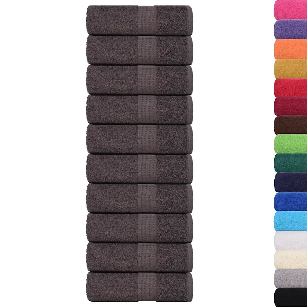 Asciugamani FROGN 10 pz Antracite 30x30 cm 360 g/m² 136675