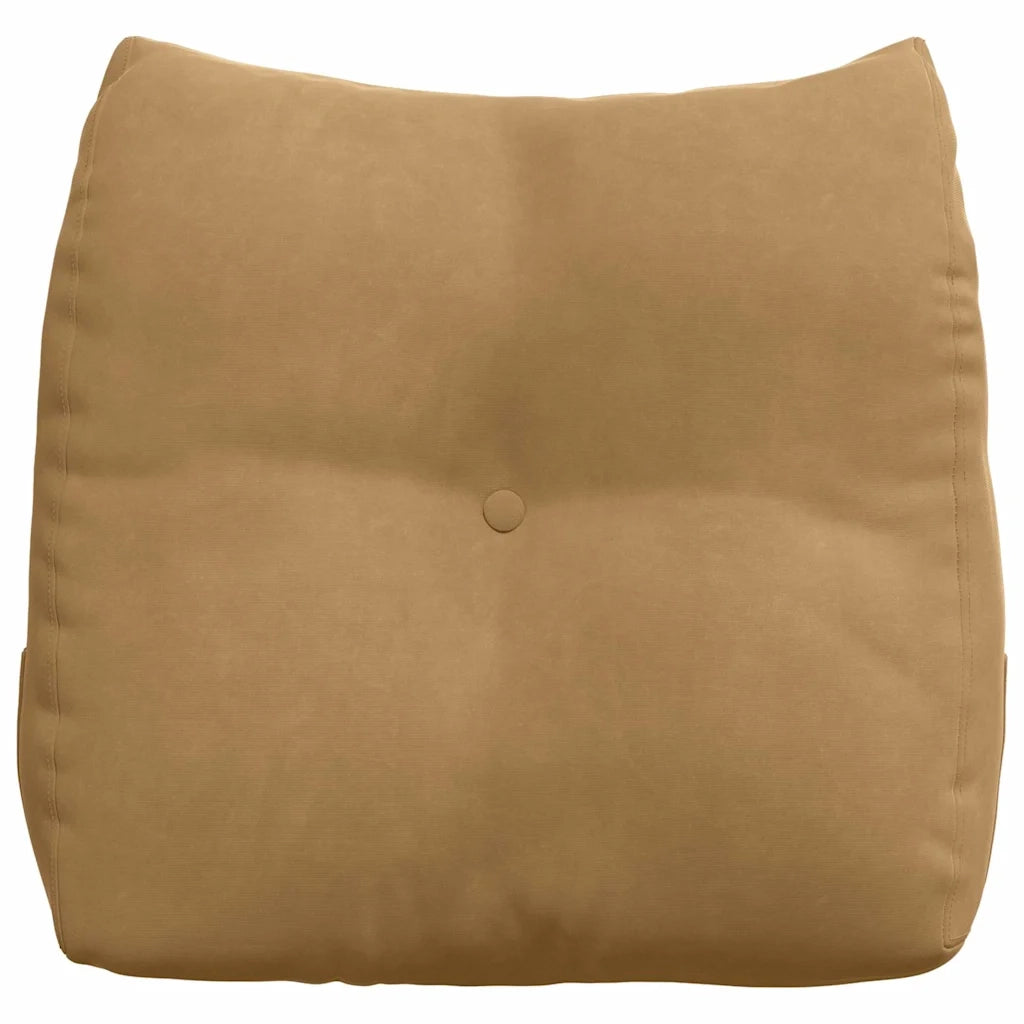 Cuscino per Schiena Marrone 45 x 24 x 50 cm Velluto 42014379