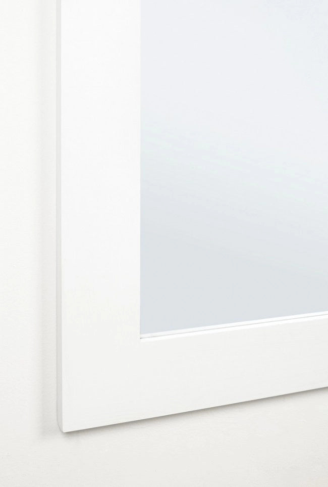 Specchio Rettangolare Legno Bianco Moderno da Interno 82x172 - YOUNG