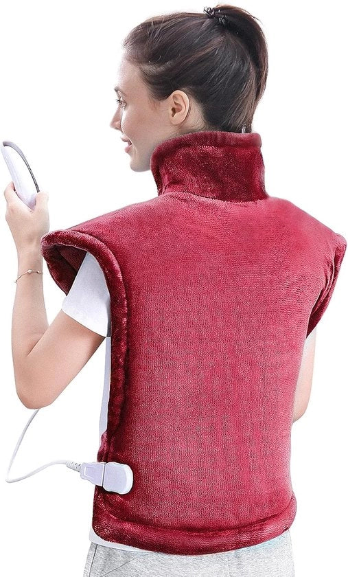 Cuscino Elettrico Riscaldante - Riscaldante a Batteria - Cuscino Riscaldante Senza Fili - Ricaricabile - Cuscino Riscaldante per la Schiena - Cuscino Riscaldante per il Collo - Allevia il Dolore - Comfort e Relax