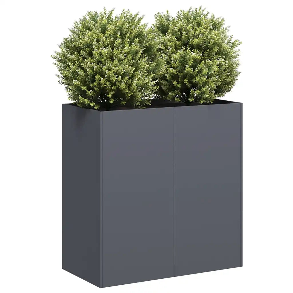 Fioriera Antracite 80x40x80 cm in Acciaio Laminato a Freddo 860712