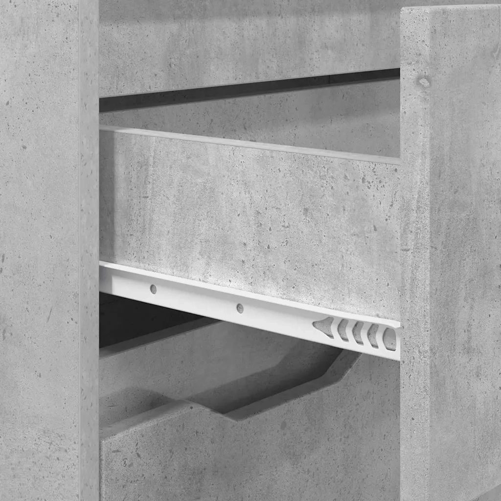 Mobile da Bagno | Armadio da bagno con porta Grigio cemento 72,5 x 36,5 x 100 cm