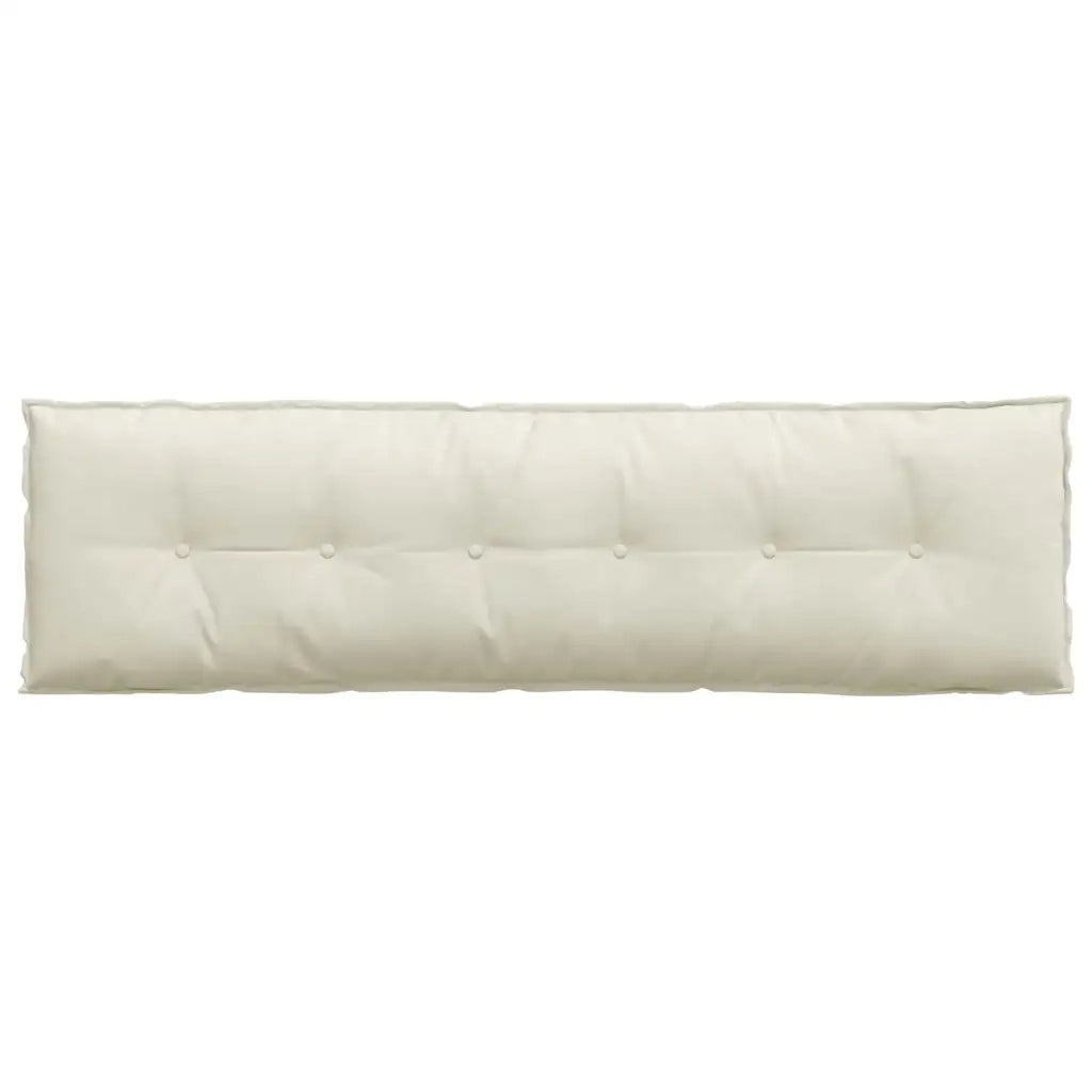 Cuscino per Schiena Crema 180 x 50 cm Tessuto in Cords 42014942