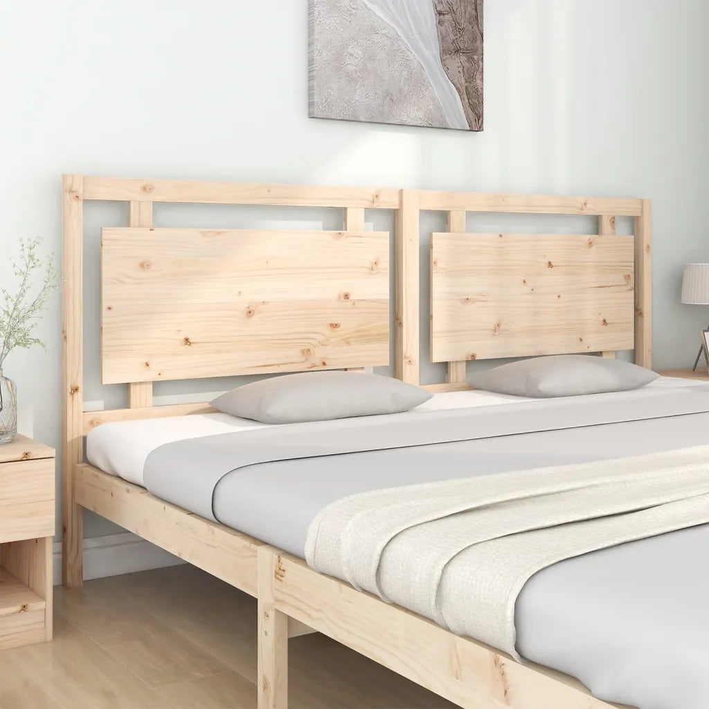 Testiera per Letto 205,5x4x100 cm in Legno Massello di Pino