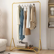 Appendiabiti da Terra, Appendiabiti Indipendente, Appendiabiti da Giacca, Appendiabiti da 3 Misure Regolabili per Camera da Letto, corridoio, Ingresso, Ufficio (Oro, 120 cm/47 Pollici)