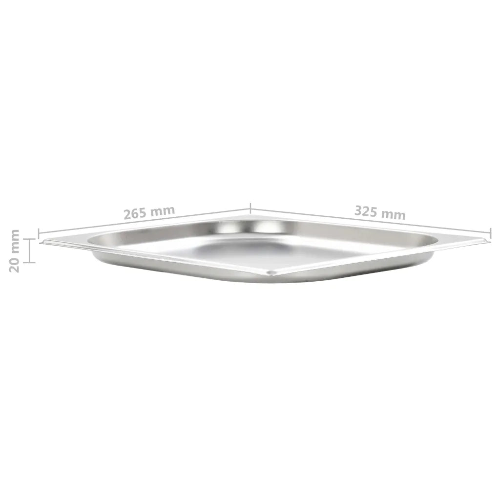 Contenitori Gastronorm 8 pz GN 1/2 20 mm in Acciaio Inox  cod mxl 64114