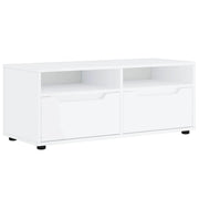 Mobile TV da parete VISNES con ampio spazio di archiviazione 100 x 40 x 38 cm legno ingegnerizzato bianco 02_0058333