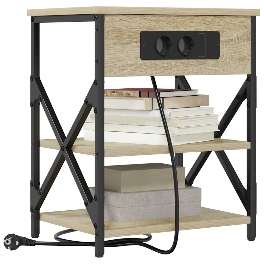 Set di 2 Comodini | Armadio da Notte | Mobiletto da notte Rovere Sonoma 41 x 31 x 51 cm