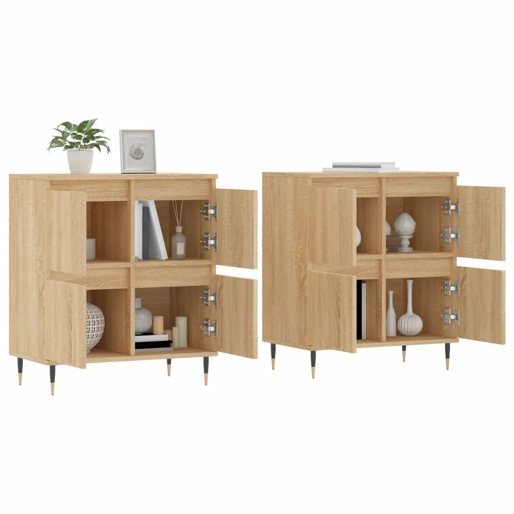 Credenze 2 pz Rovere Sonoma in Legno Multistrato 3190168