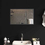 Specchio da bagno LED Trasparente 60 x 40 cm vetro temperato 42045813