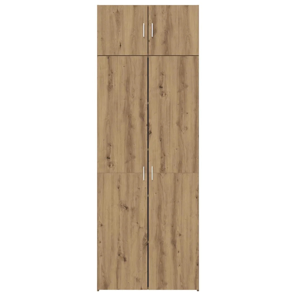 vidaXL Armadio rovere artigianale 80 x 42.5 x 225 cm Legno multistrato