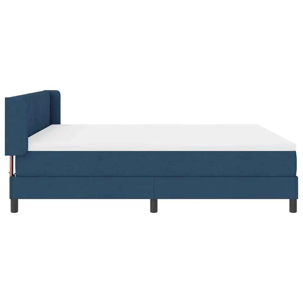Letto a molle con testiera Blu 200 x 180 cm Tessuto 3341187