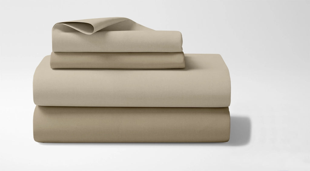 Completo Lenzuola Invernali Felpate In Calda Flanella Bicolore Set Biancheria Da Letto Anti Pilling Lenzuolo Sopra,Sotto Con Angoli Elasticizzati E Federe Prodotto Certificato Panna-tortora - Singolo