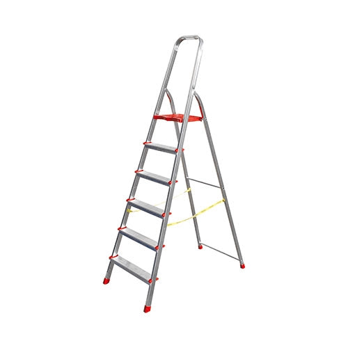 Scala domestica in alluminio a 7 gradini - H. 1,54 m