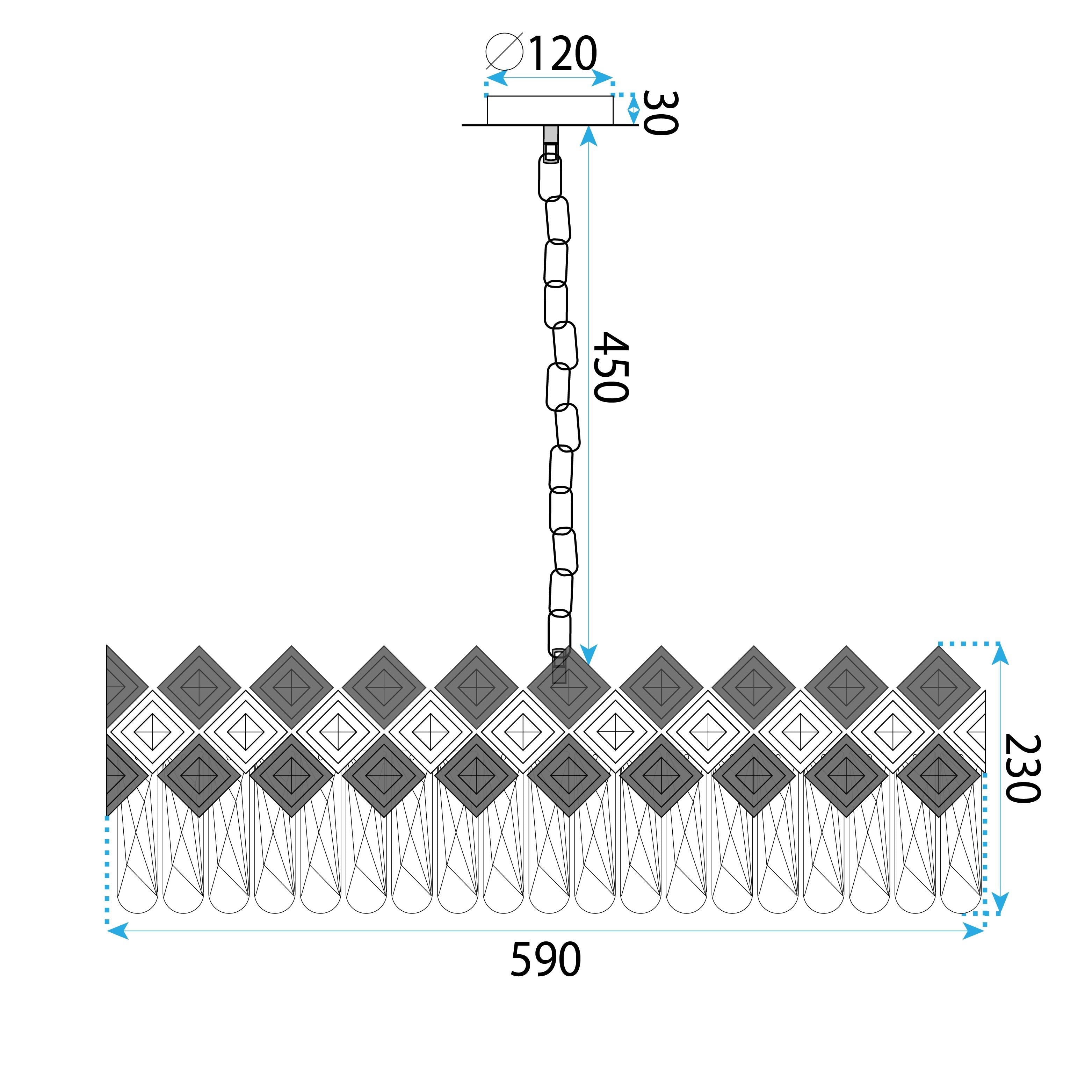 Lampada APP1540-8CP60 Gold