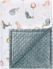 Drielaagsoverdeken per bambino, coperta per neonati, coperta per bambini, coperta per passeggino, 75 x 100