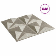 Pannelli da parete 48 pz Beton origami 50 x 50 cm Schiuma XPS CFW5044503