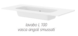 Base sospesa con cassetti cm 100 mod. LOFT - Rovere Naturale