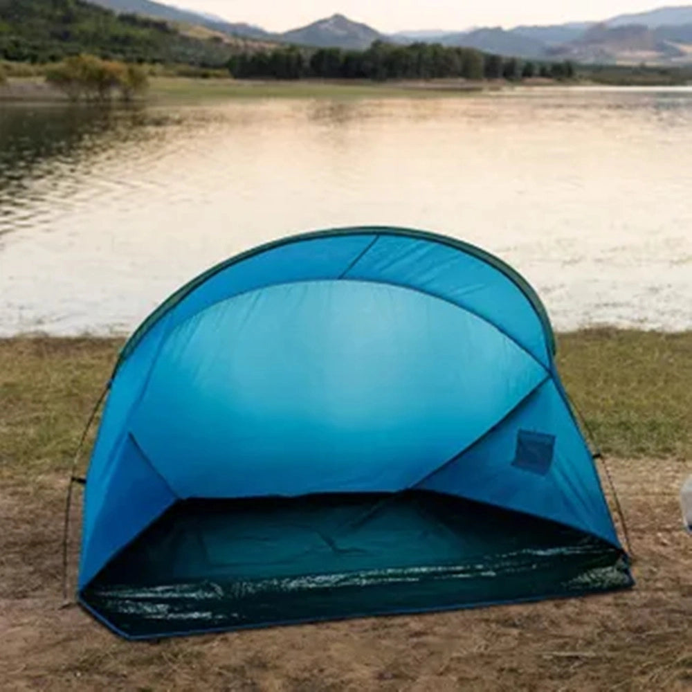 Trade Shop - Tenda Da Spiaggia Paravento Parasole Leggera Con Borsa Trasporto 215x145x130cm 206405 -
