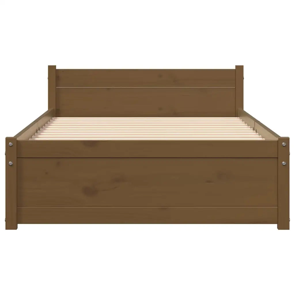 Giroletto senza Materasso-Struttura Letto Ambra in Legno Massello 75x190 cm 404442