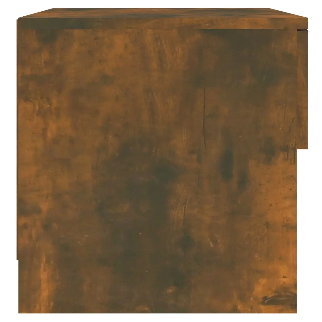 Comodini 2 pz Rovere Fumo in Legno Multistrato 817046