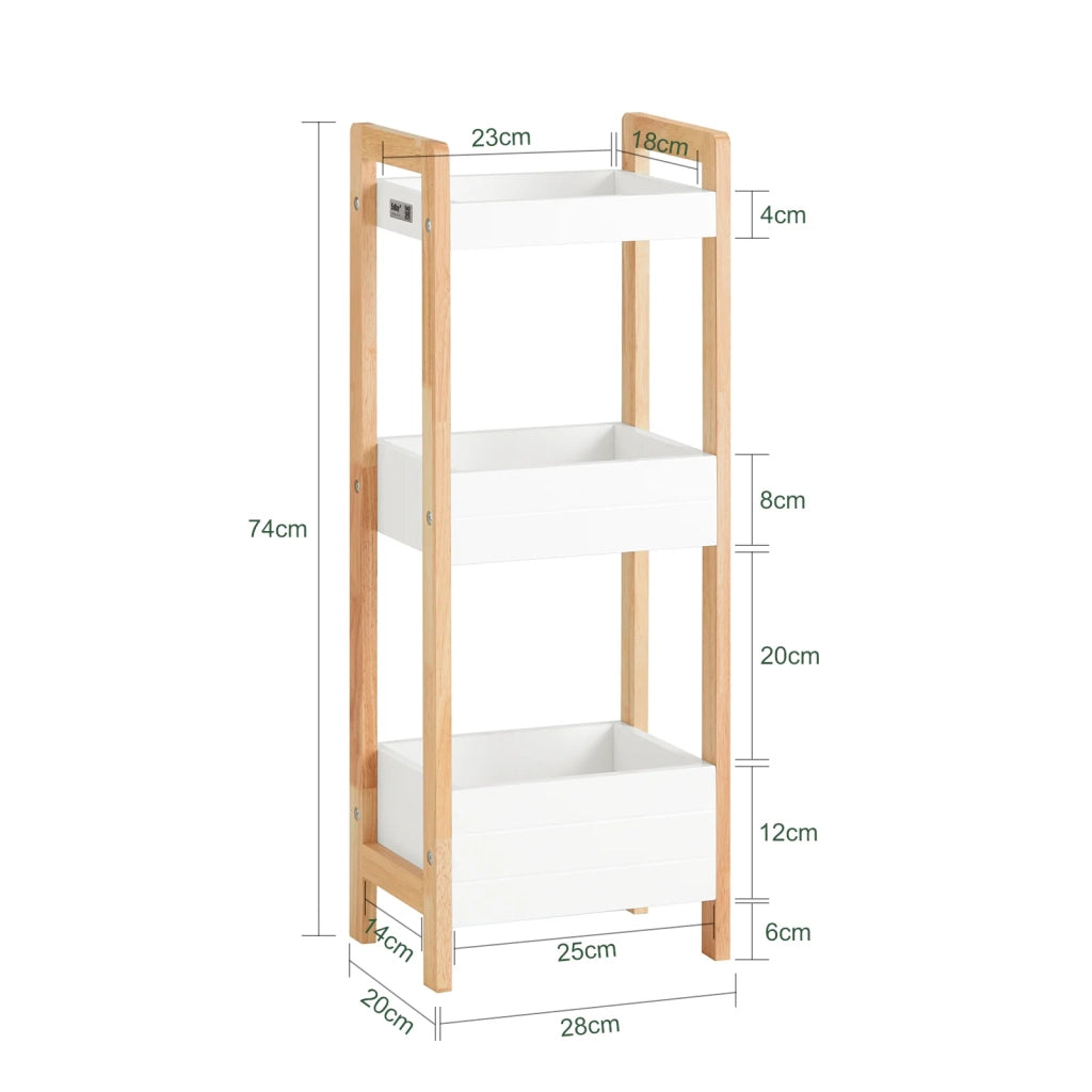biancheria bagno cesta bagno cesta biancheria Scaffale Bagno cesta scaffale mobili bagno salvaspazio bianco FRG226-WN
