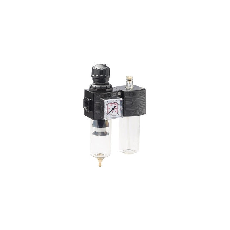 Filtro-lubrificatore per compressore E/12/2 con coppa trasparente - Brixo